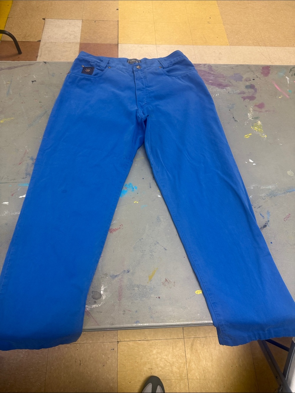 Versace Men’s Bright Blue Chinos